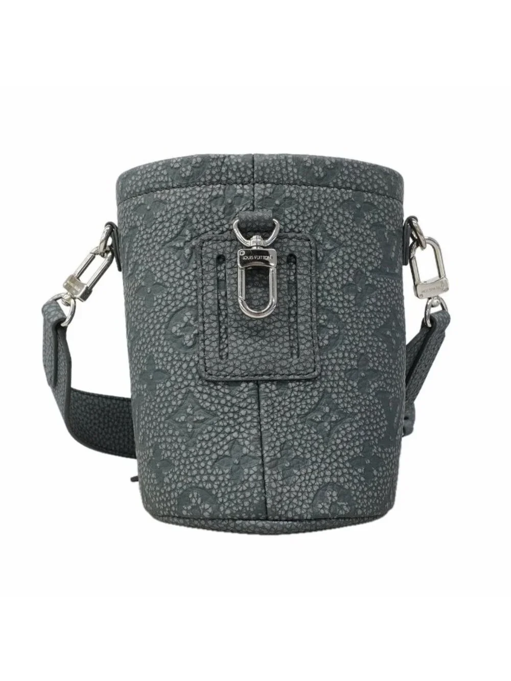 Louis Vuitton Shoulder Bag Taurillon Climbing Chalk Pouch Granite Gray